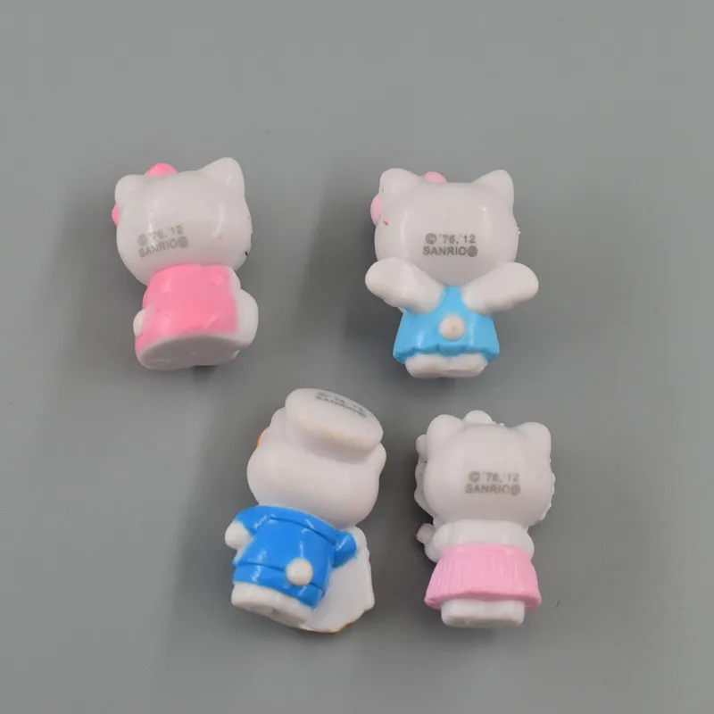 30pcs Kawaii Hello Kitty Mini Doll Model Toys Anime Kt Phone Case Nail Patch Art Hairpin Keychain DIY Materials Decoration Gifts