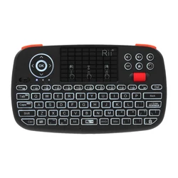 Original Rii i4 Bluetooth US/RU/HE/ES/FR Keyboard Portable Mini Wireless Keyboard With Backlit Keypad Touchpad Android/Window