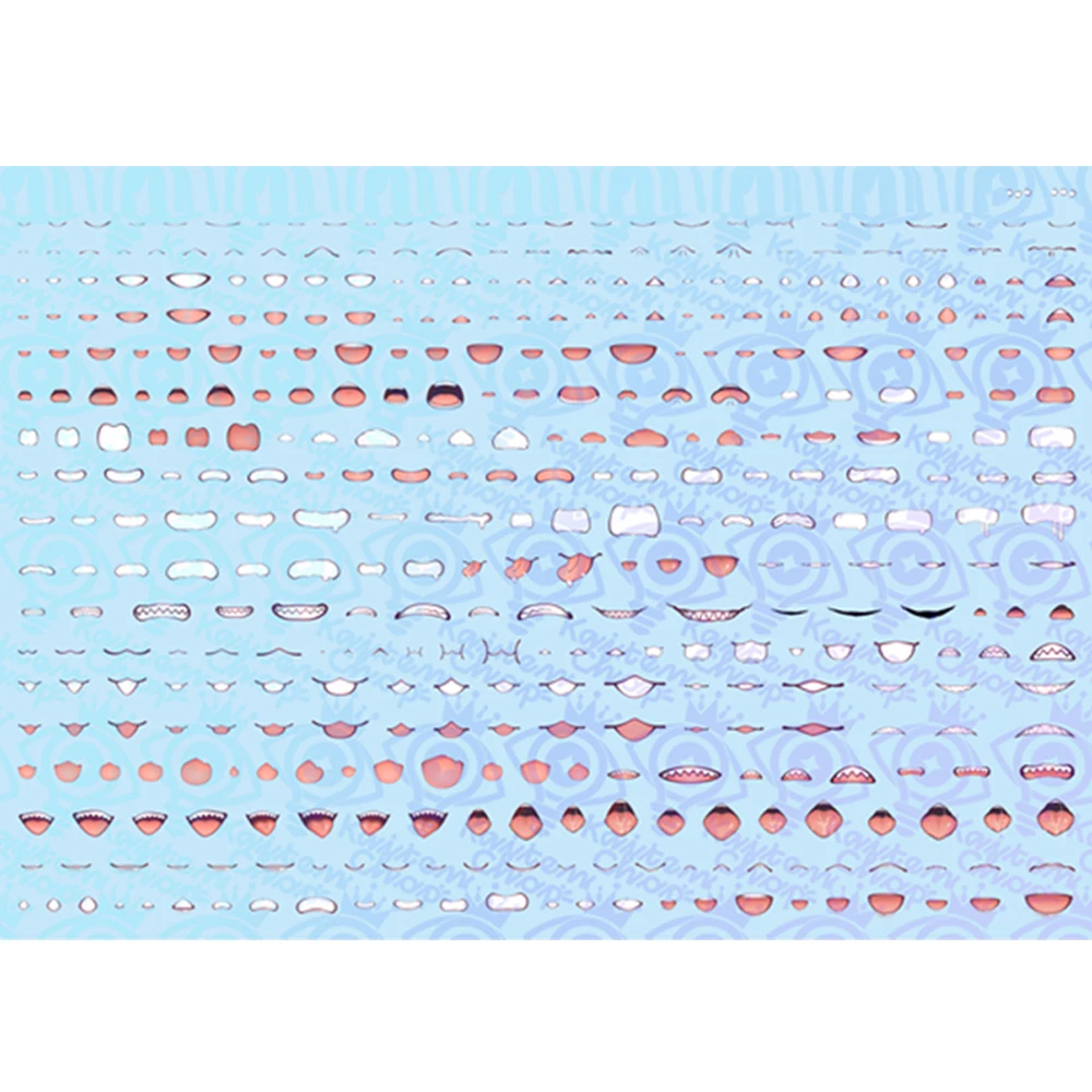 

SH STUDIO 1/12 Machine Girl Goddess Device Mouth Mouth Type Water Sticker Set