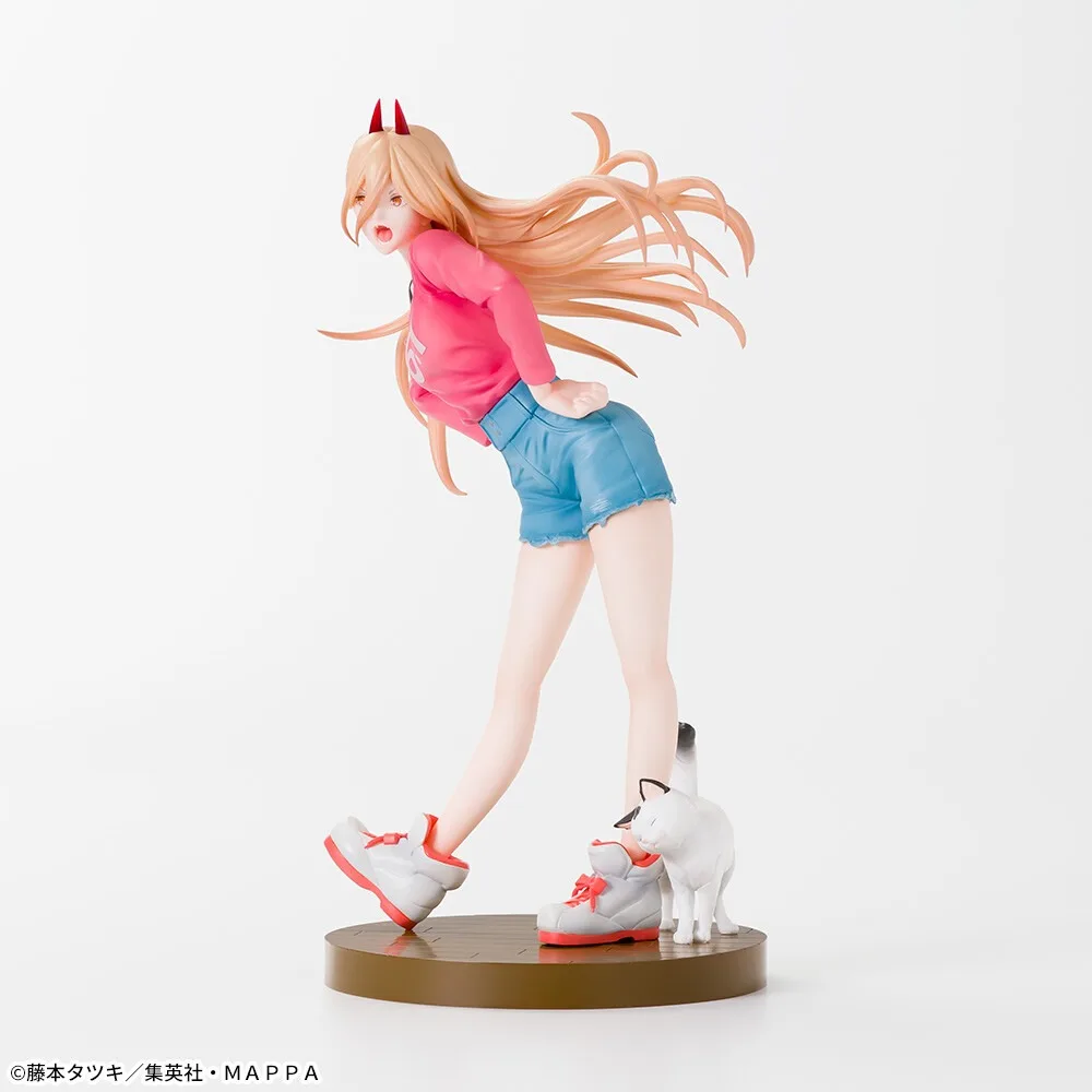 In Magazzino SEGA Originale Genuino Motosega Uomo Nyaako Power Luminasta 22 cm Anime Ragazza Collezioni Modello Giocattolo Figure Regalo Di Compleanno