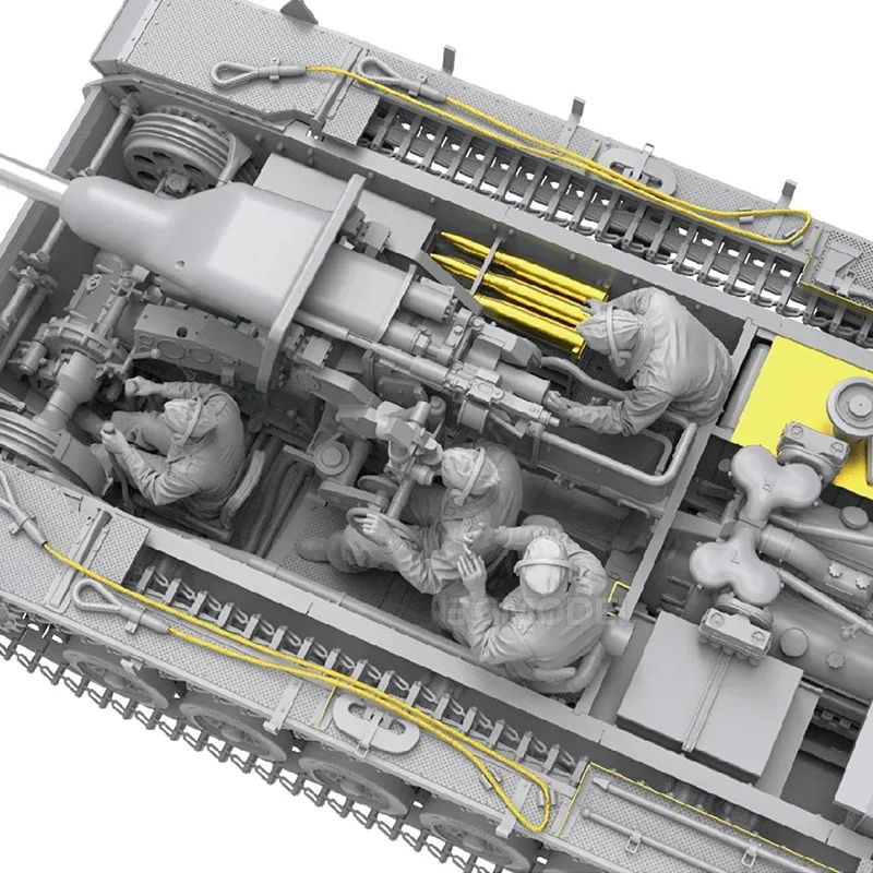 테두리 모델 BT-020 조립 탱크 모델 키트, 1/35 STUG III Ausf.G, 나중 단계 전체 내부 구조 제공
