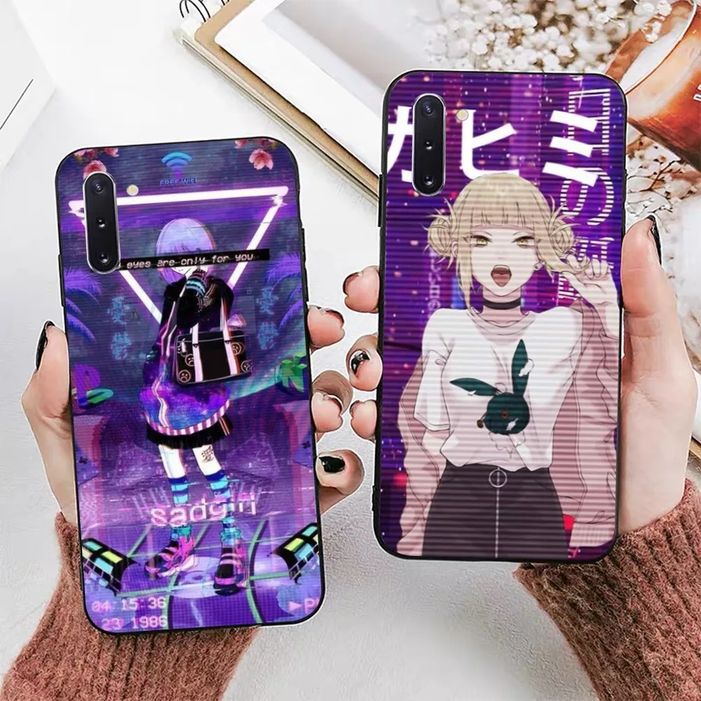 Anime Sad Girl Phone Case For Samsung Note 8 9 10 20 pro plus lite M 10 11 20 30 21 31 51 A 21 22 42 02 03