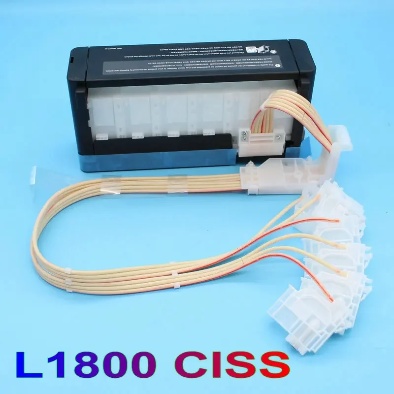 Original L800 L805 L1800 Ciss Ink Tank System Supply with 6PCS Ink Dampers for Epson L1800 Assembly Tank Supply Ink Printer Ciss