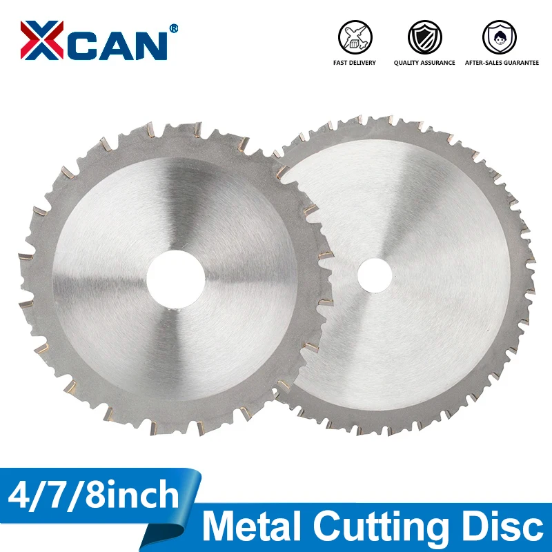 

XCAN 4/7/8 дюймов диск для резки металла 1 шт. дисковая пила 20/30/48 зубьев твердосплавное пильное полотно для стали, железа, алюминия