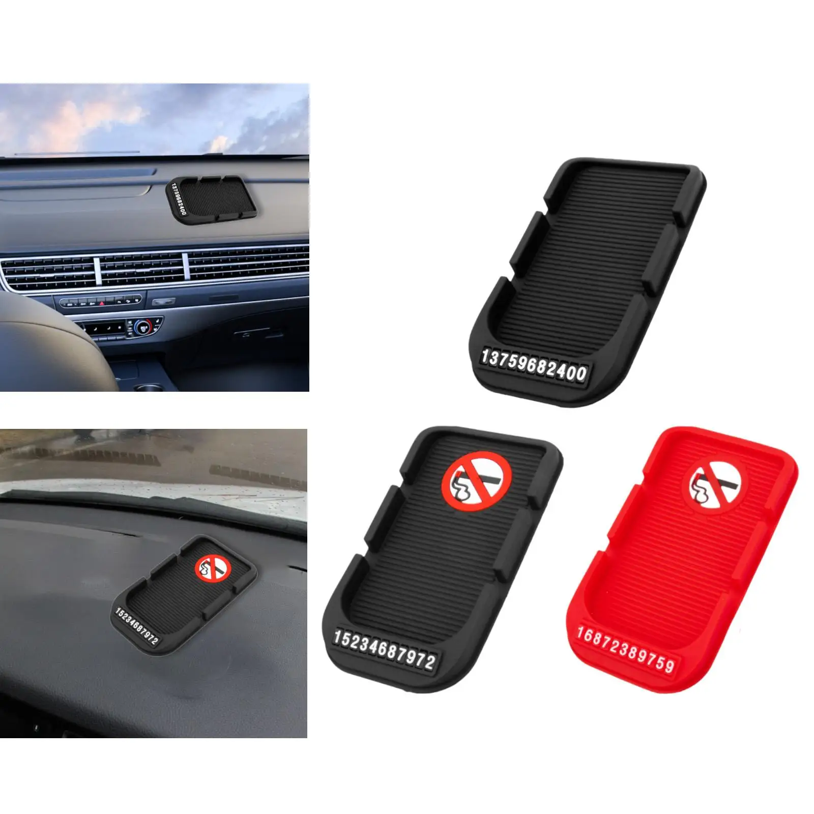 

Generic Phone Holder Car Dashboard Anti Slip Mat Non Slip Mat Wear Resistant Universal Multifunction for Keys Navigation