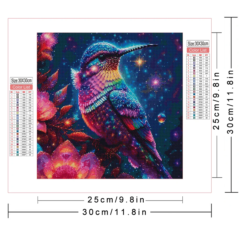 AZQSD 5D DIY Diamond Painting Birds Animal AB Drill Cross Stitch Needlework Colorful Diamond Embroidery Full Kits Home Decor