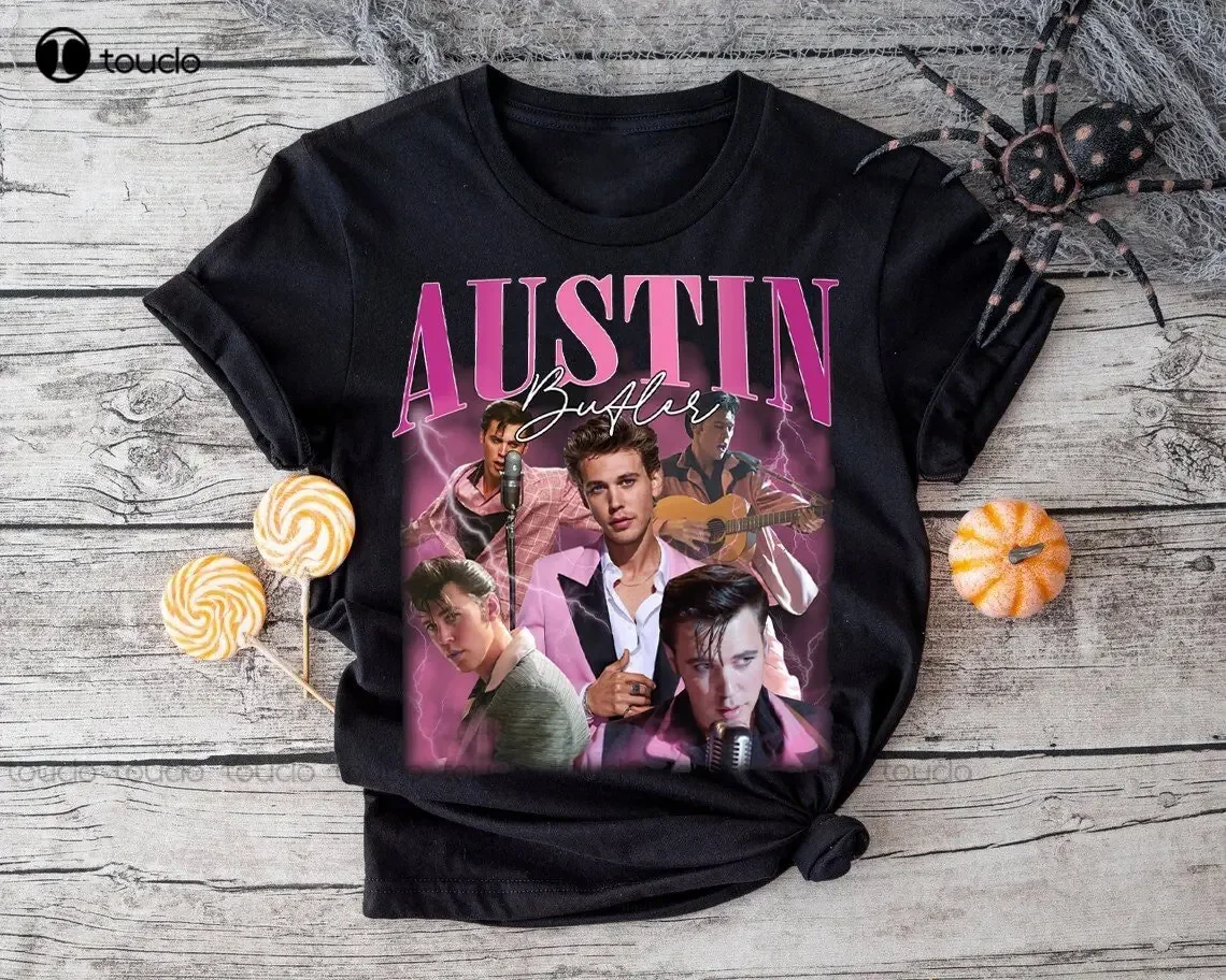 Austin Butler Shirt T-Shirt Vintage 90S Austin Butler Music T-Shirt 2Xl Shirts For Men Fashion Tshirt Summer Xs-5Xl Custom Gift