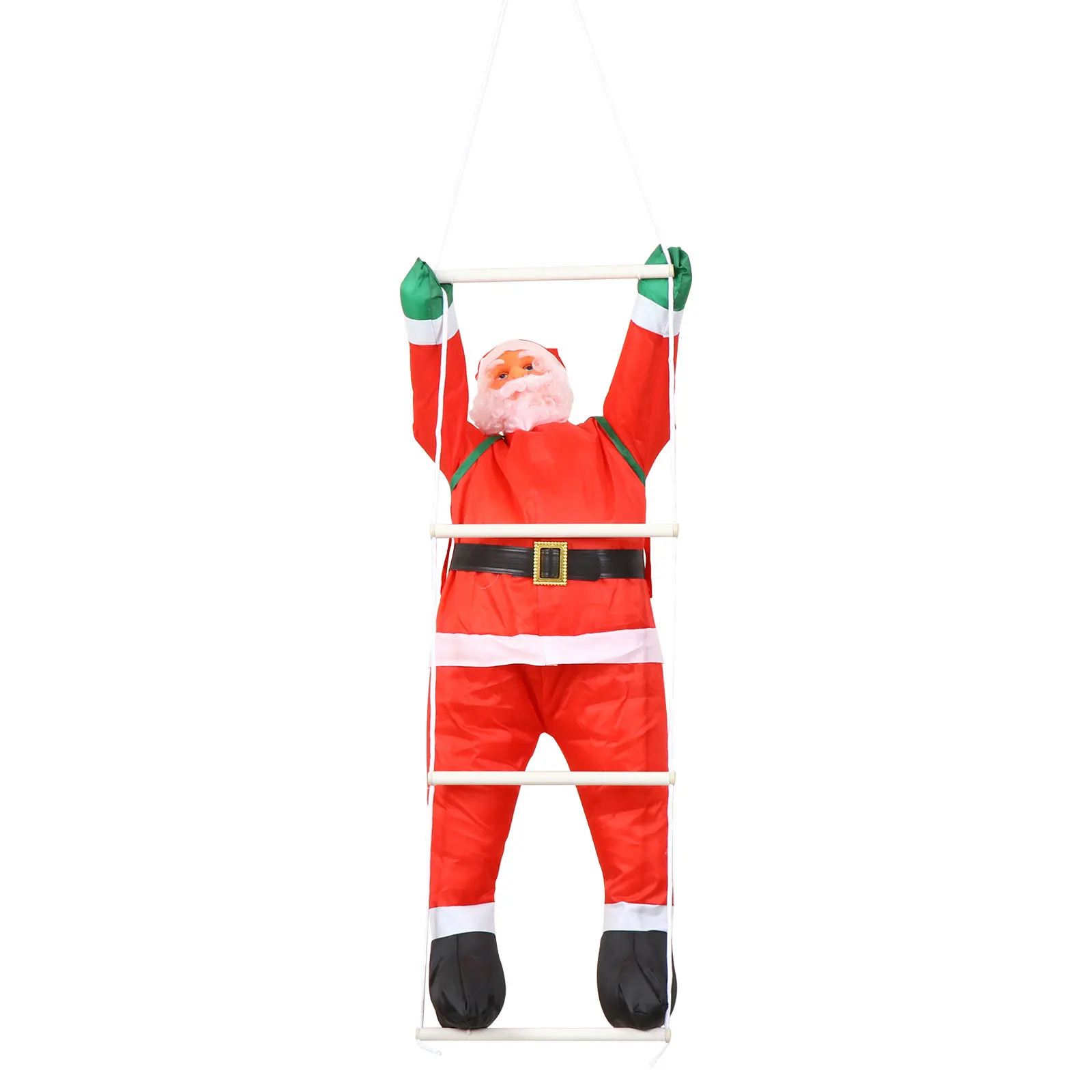 

Santa Claus Pendant Hanging Decor Shop Decoration Christmas Adornment Climbing Ladder Holiday