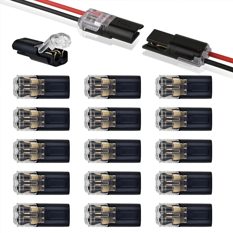 12 قطعة 2 دبوس طريقة التوصيل سيارة موصل كهربائي مقاوم للماء سلك كابل السيارات #2