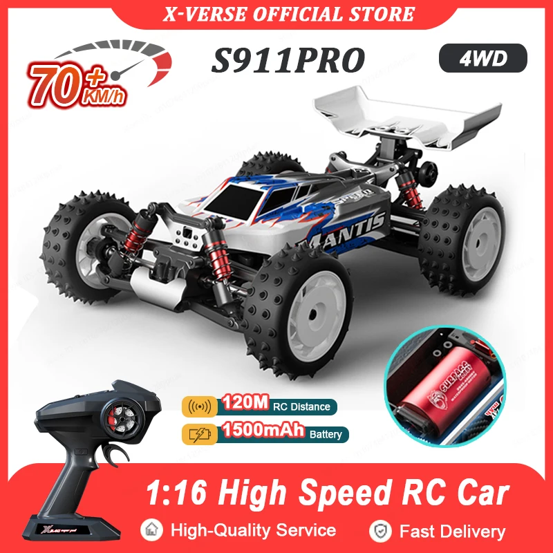 

1:16 4WD Brush Or Brushless RC Racing Car 50KM/H Or 70KM/H 4X4 High Speed Off-Road Remote Control Cars 2.4G Toys Boys Girls Gift