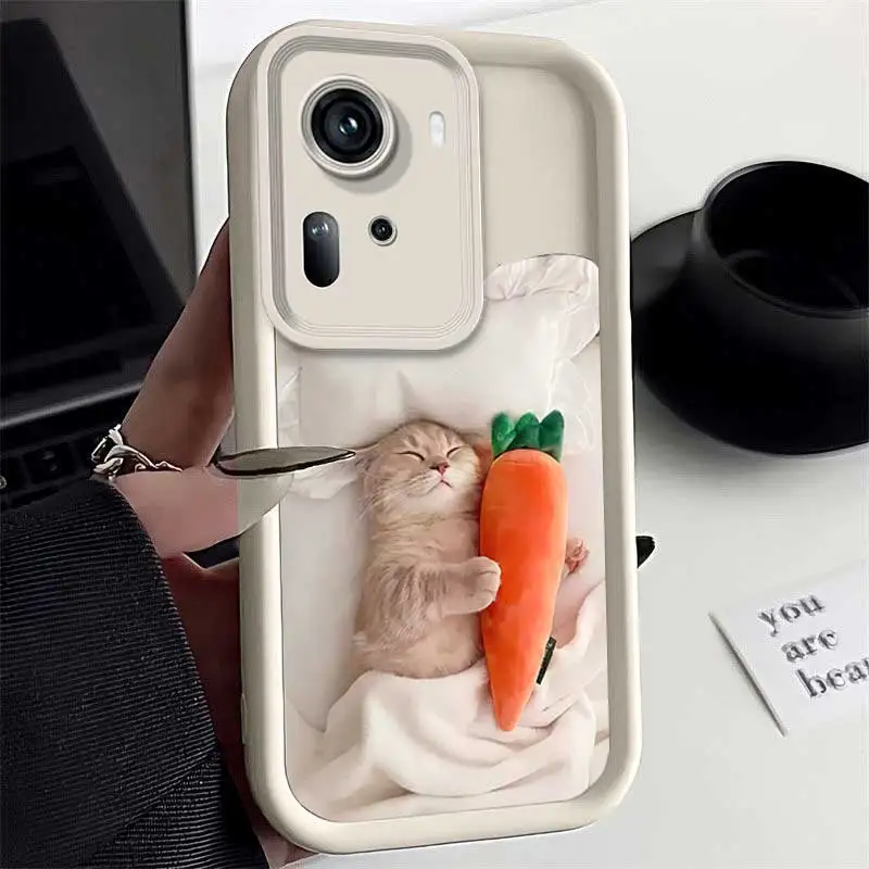 Reno11 Yawning Cat Sky Eye Ladder Phone Case For OPPO Reno 11Pro 10ProPlus 10 9 9Pro 8T 8 8Pro 8Lite 8T 7 6Z 6 5 4 2Z Cover