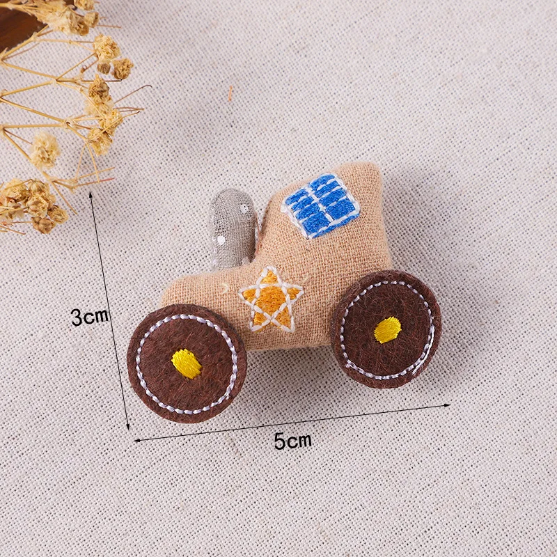 Multifunctional Stuffed Car Plane Brooch for DIY Keychain Bag Pendant Clothing Decoration Comfortable Adorable Durable
