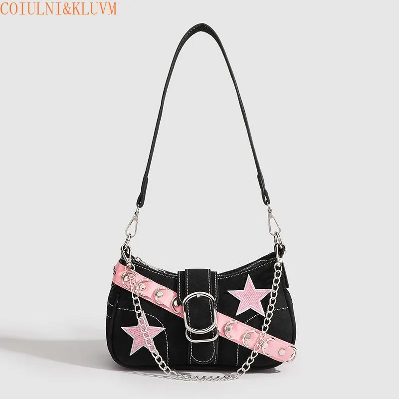 【 Coiulni & kluvm】 Original Nische Design Schulter Baguette Tasche Frauen 2024 neue y2k süße coole