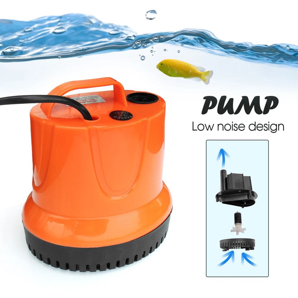 30/45/60/85/110 W 220V Bottom Suction Water Pump for Garden Fish Tank Silent Submerged Pump Multifunctional Small Suction Pumps