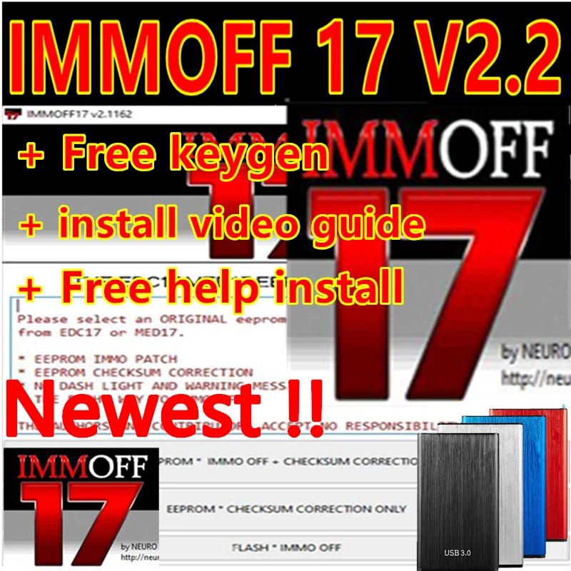 

Newest Immo Off iMMOFF17 Software EDC17 Immo Off Ecu Program NEUROTUNING Immoff17 + free keygen+ install video+ free help instal