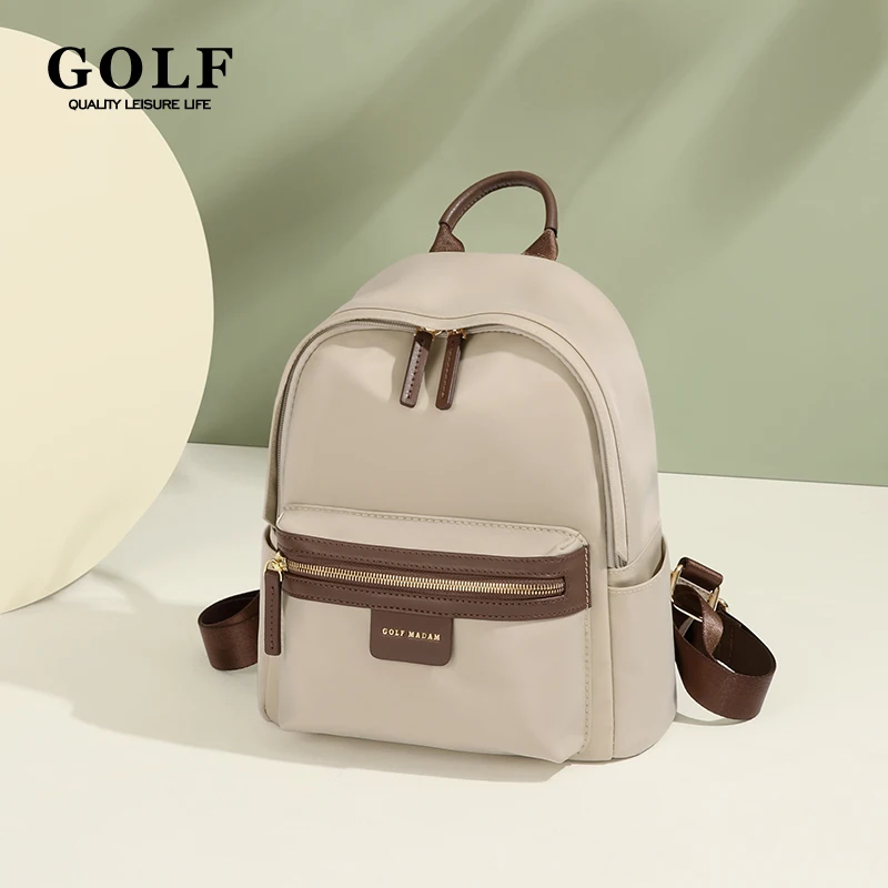 

GOLF Small Backpacks for Women Anti Theft Zipper Backpack College Students School Commuting Female Bags for Women Trend 2024