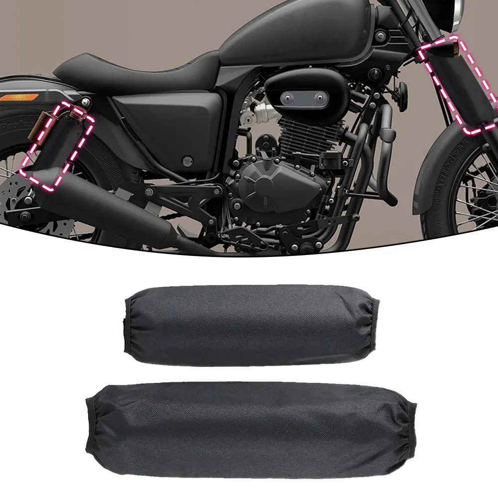

2pcs Rear Shock Absorber Suspension Protector Protection Cover Universal for All Dirt Pit Bike Motorcycle ATV Quad Scooter