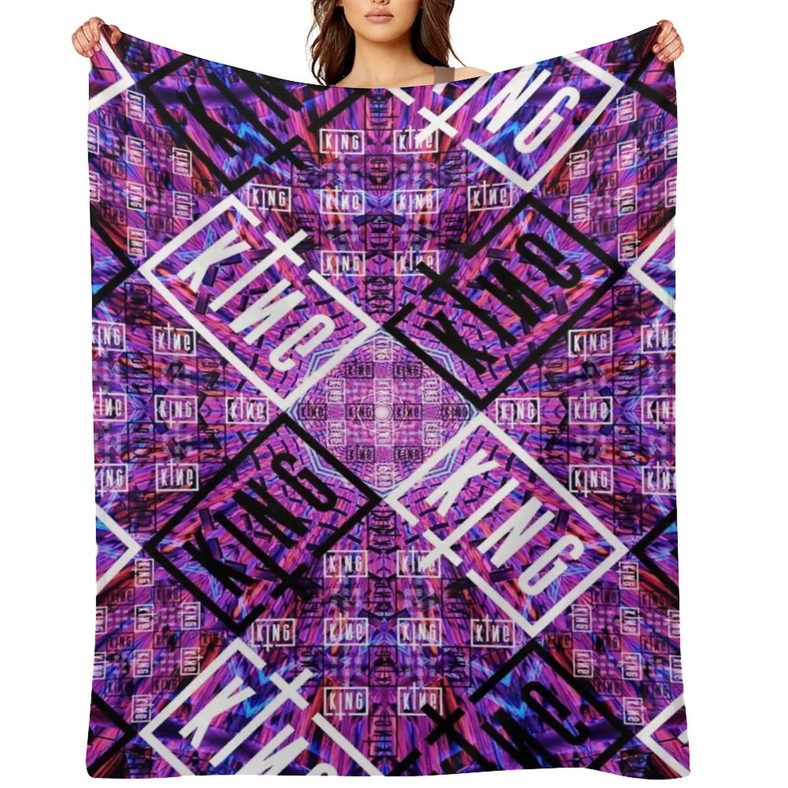 

Sullivan King Kaleidoscope Logo Merch Throw Blanket Furry Giant Sofa Sofas Extra Large Throw Blankets