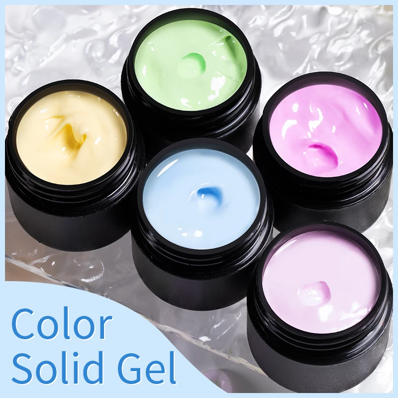 BOZLIN 5ml Color Solid Paint Gel Kit Nail Art Designs Hot Sale Soak Off UV LED Ink Color Varnish Gel Nail Polish Lacquer