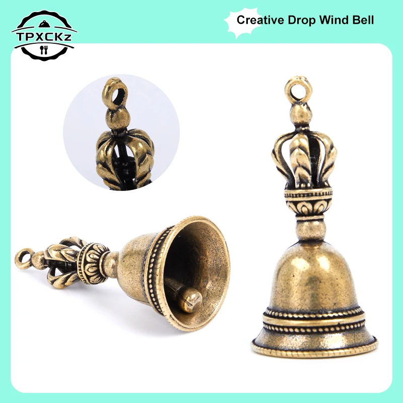 Retro Wind Glocke Alarm Messing Handwerk Druckguss Tropfen Wind Glocke Tibetischen Bronze Glocke Kreative Geschenk Hause Dekoration Zubehör
