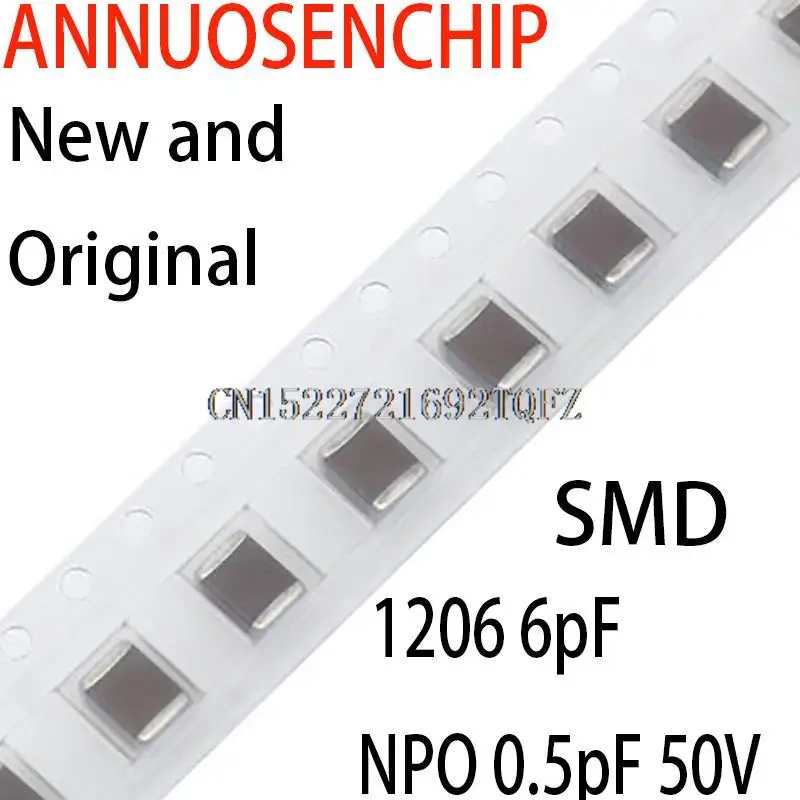 

4000 шт., новые и оригинальные конденсаторы smd 1206 6pF NPO PF 50 в