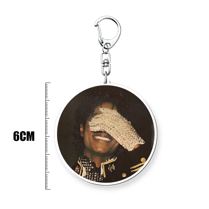 Double-sided Acrylic Keychain, Michael Jackson Pendant