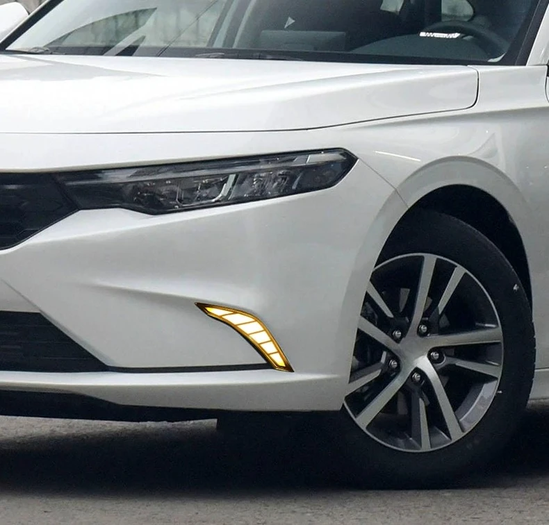 For Honda Integra 2022-2024 Car Led Daytime Running Light Front Fog Lamp Modification Upgrade Streamer Steering 12V Daylights detail image 3