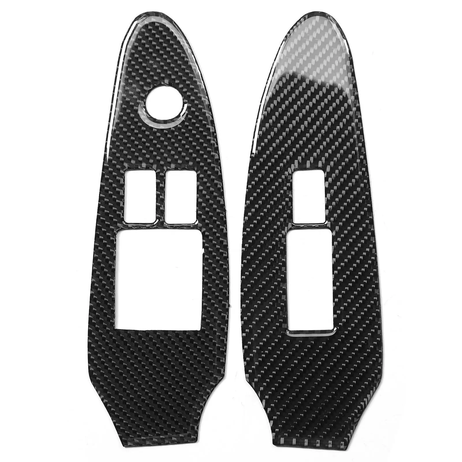 

2pcs Carbon Window Lift Switch Button Panel Cover Frame Fit for 370Z z3 4 2009-2020 Car style