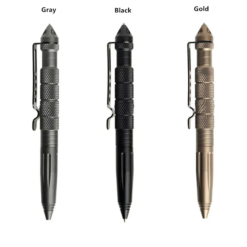 1PCS Multi-functional Ballpoint Pen Tactical Tungsten Steel Rotating Unisex Tool Pen Window Glass Metal Ballpoint