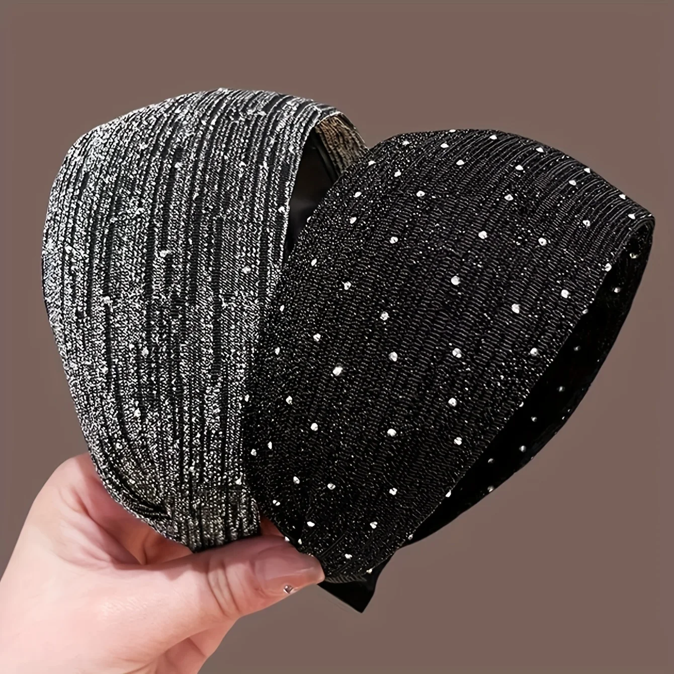 Hochkroniges Haarband, Vollmond-Stern-Haarband mit breiter Krempe, vielseitiges breites Haarband für Damen, Valentinstagsgeschenk – Detail 2