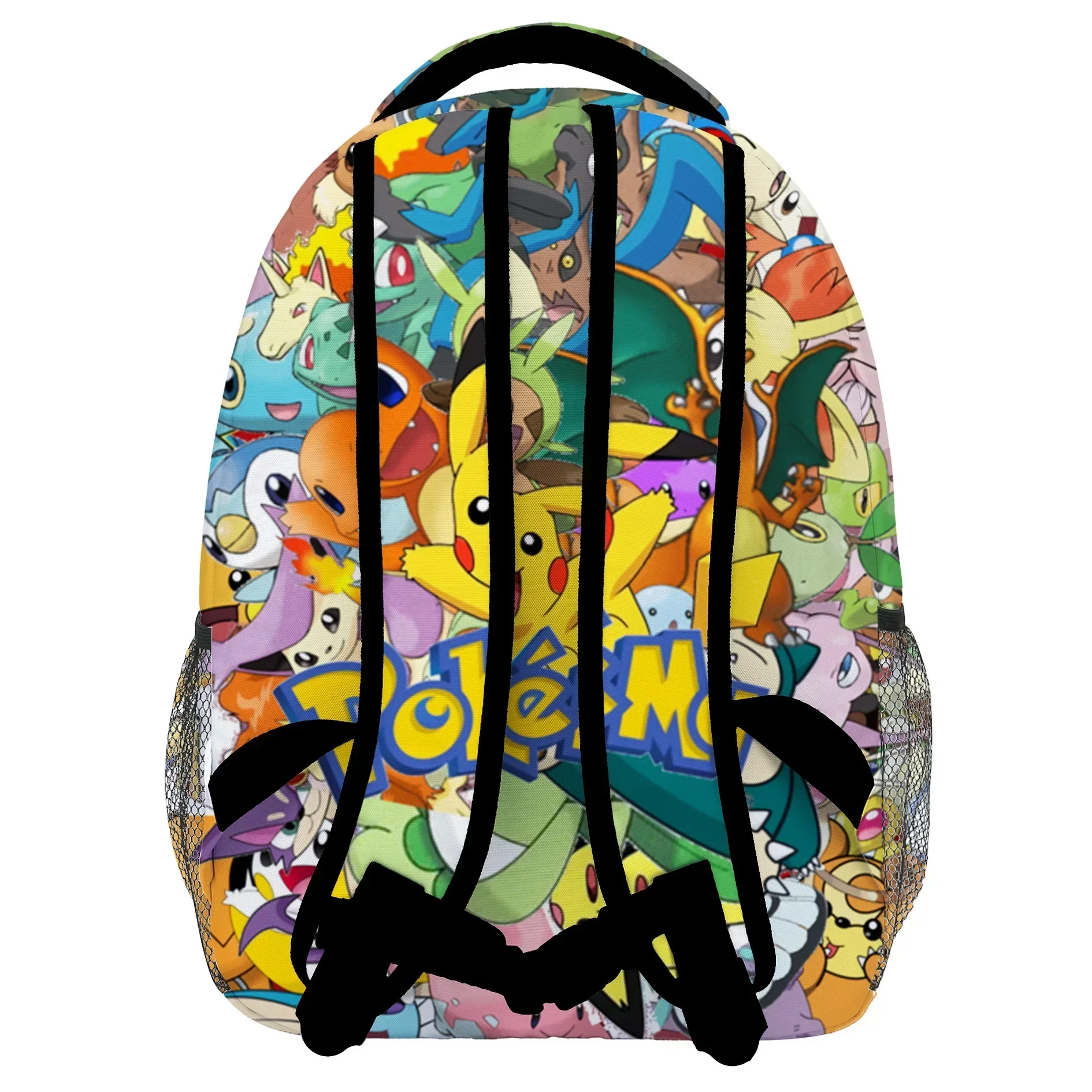 MINISO Pikachu Pet Elf Pokemon Pikachu Primary and Middle School Students Schoolbag Boys Girl Anime Cartoon School Bag Mochila