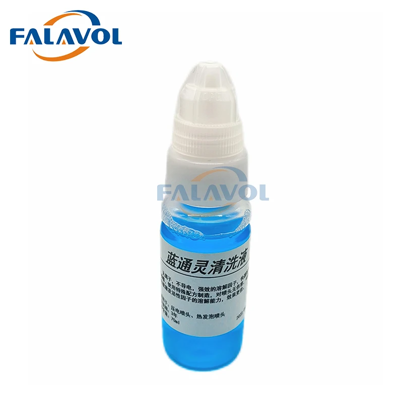 FALAVOL printhead cleaning liquid LTL for Epson XP600/DX5/5113/4720/I3200 head for water based ink DTF Printer blue liquid 70ml