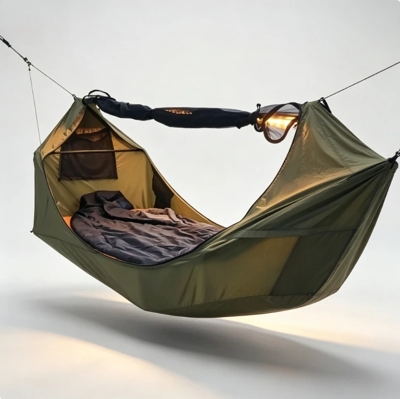 For Outdoor Camping with Air Mattress Mosquito Net and Awning Waterproof Outdoor Indoor Fitness New Design Garden Swing Hammock