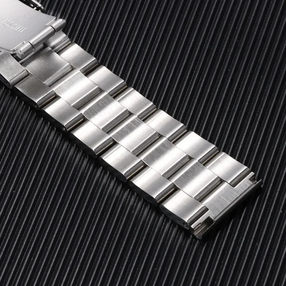 Solid 316L Stainless Steel Watchband for Seiko5 SKX007 SKX009 SKX013 Strap 1820/22/24/26mm Straight/Arc End for Oyster Bracelet