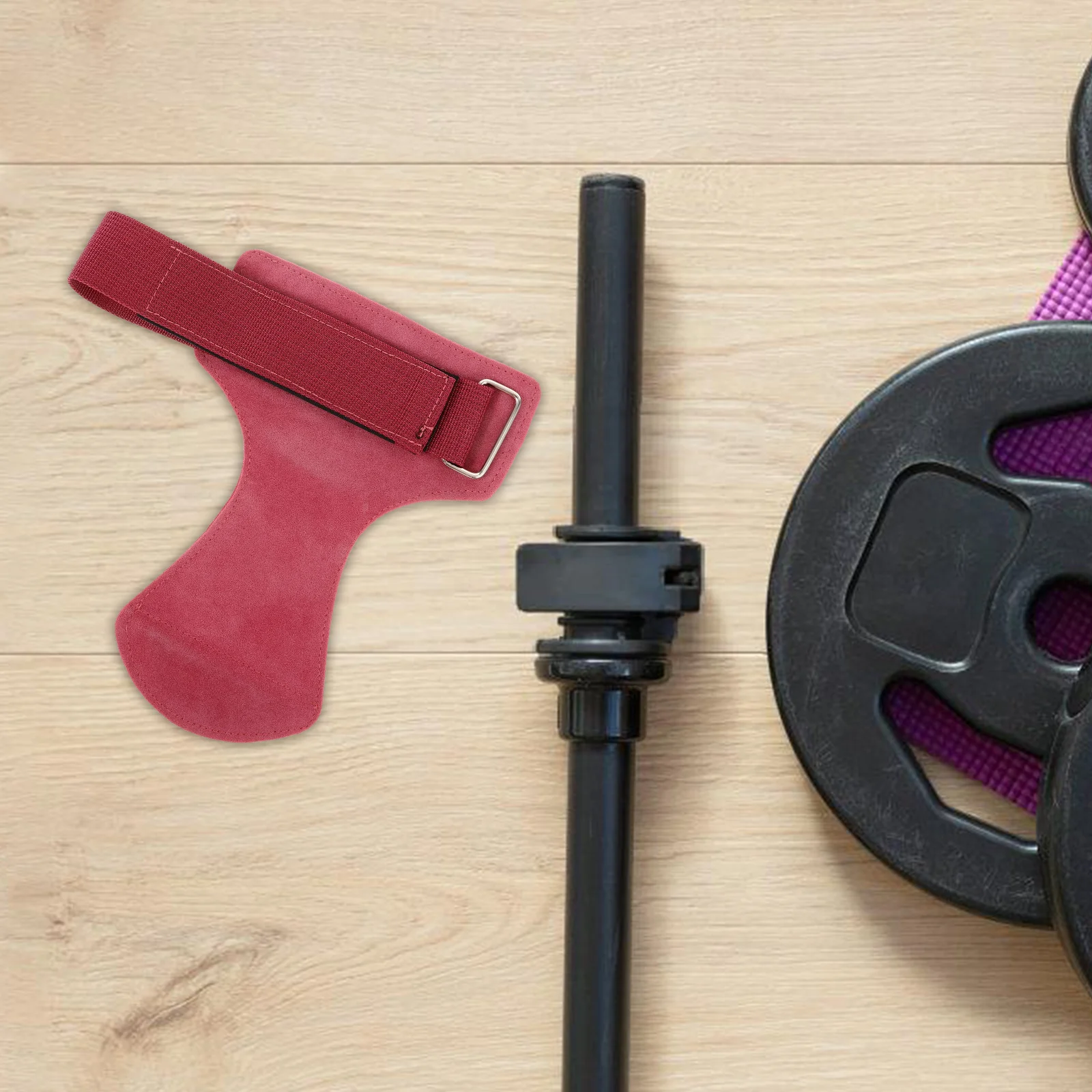 

Weightlifting Palm Pad Barbell Lifting Glove Pull Up Hand Protector For Gym Fitness Training Non Slip Grip Wrist Support