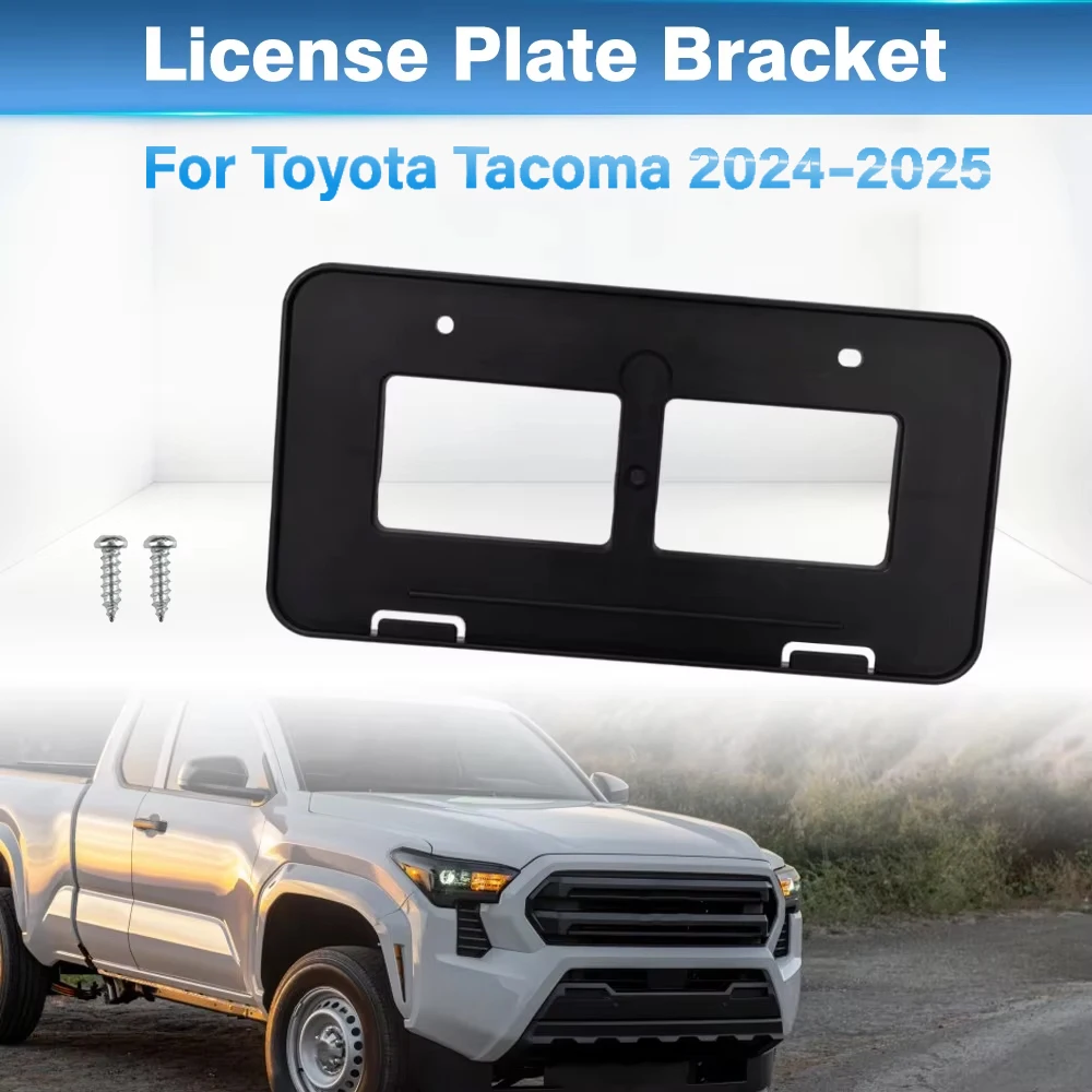

Car Front Bumper License Plate Bracket For Toyota Tacoma 2024–2025 Front Bumper License Mount Bracket 75101AK010 TO10681