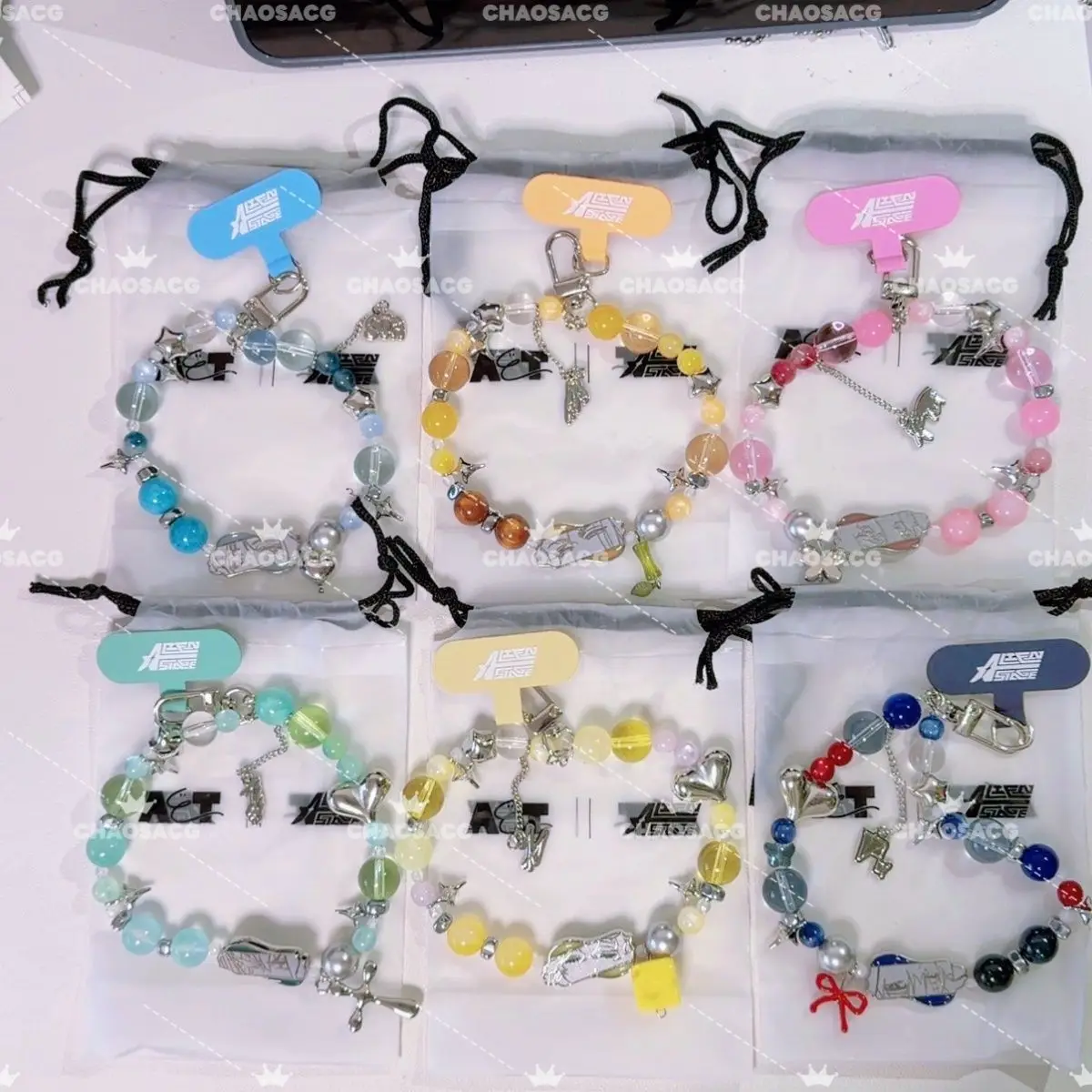 

Alien Stage Rabbit Series Trendy Blind Box Anime Phone Chain Cute Lanyard For Girls Mobile Phone Peripheral Bracelet Gift