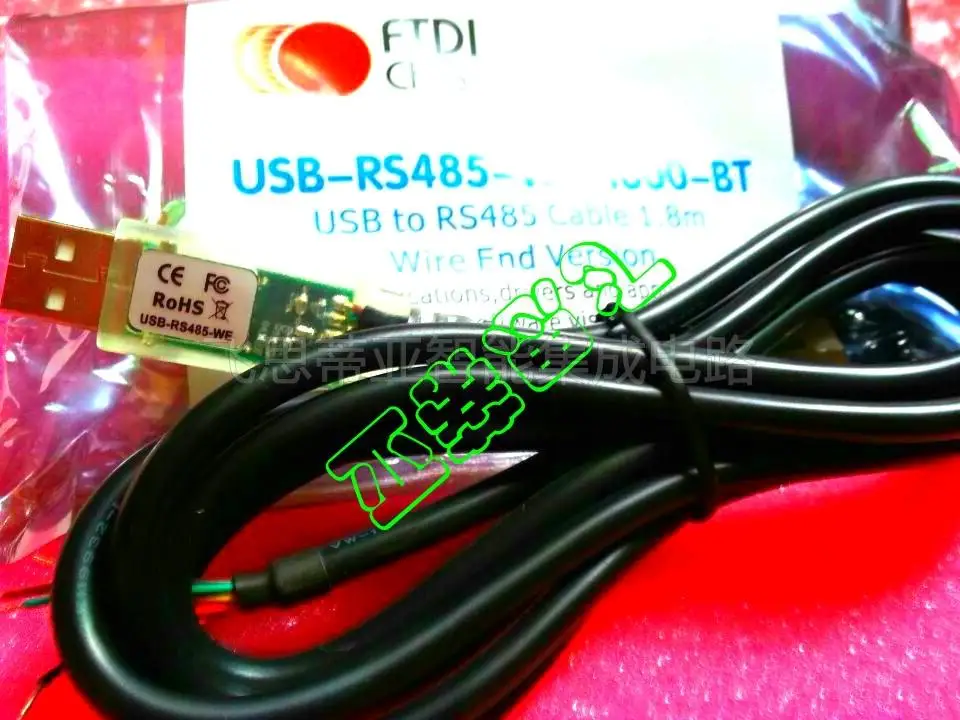 

FTDI USB-RS485-WE-1800-BT USB to Serial Cable Assembly USB Cables / IEEE 1394 Cables USB to RS485 Embeded Conv Wire End 1.8m