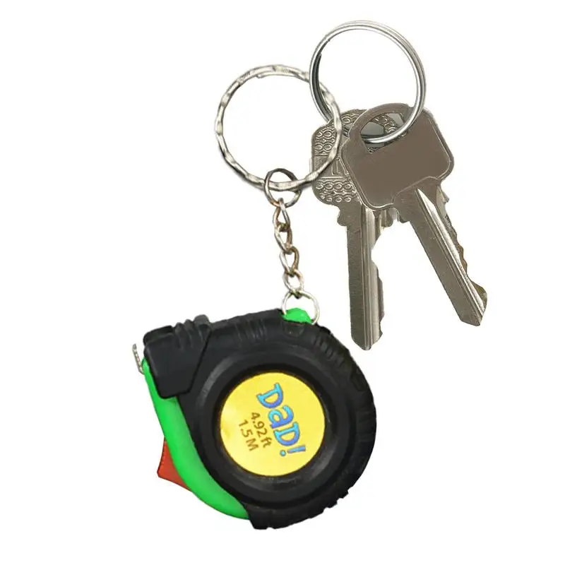 Measurement Tape Keychain Measuring Keychain Retractable Tape 2pcs Tiny Tape Measure Self-Lock Tape Measure Measuring Key Chain