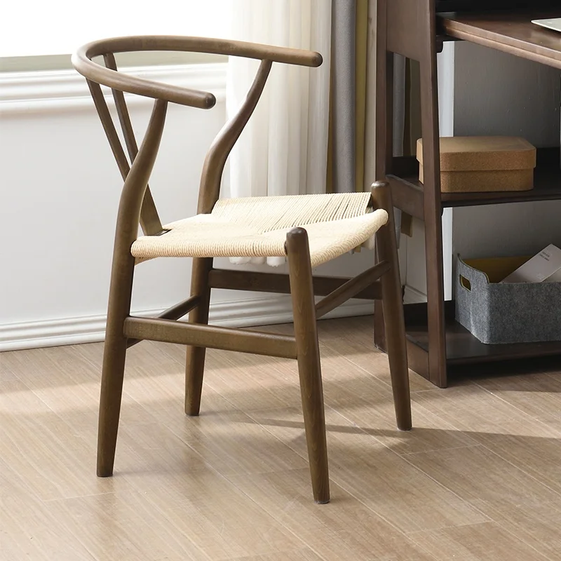 Solid wood back chair, Taishi horn chair, new Chinese study, desk, leisure chair, home use