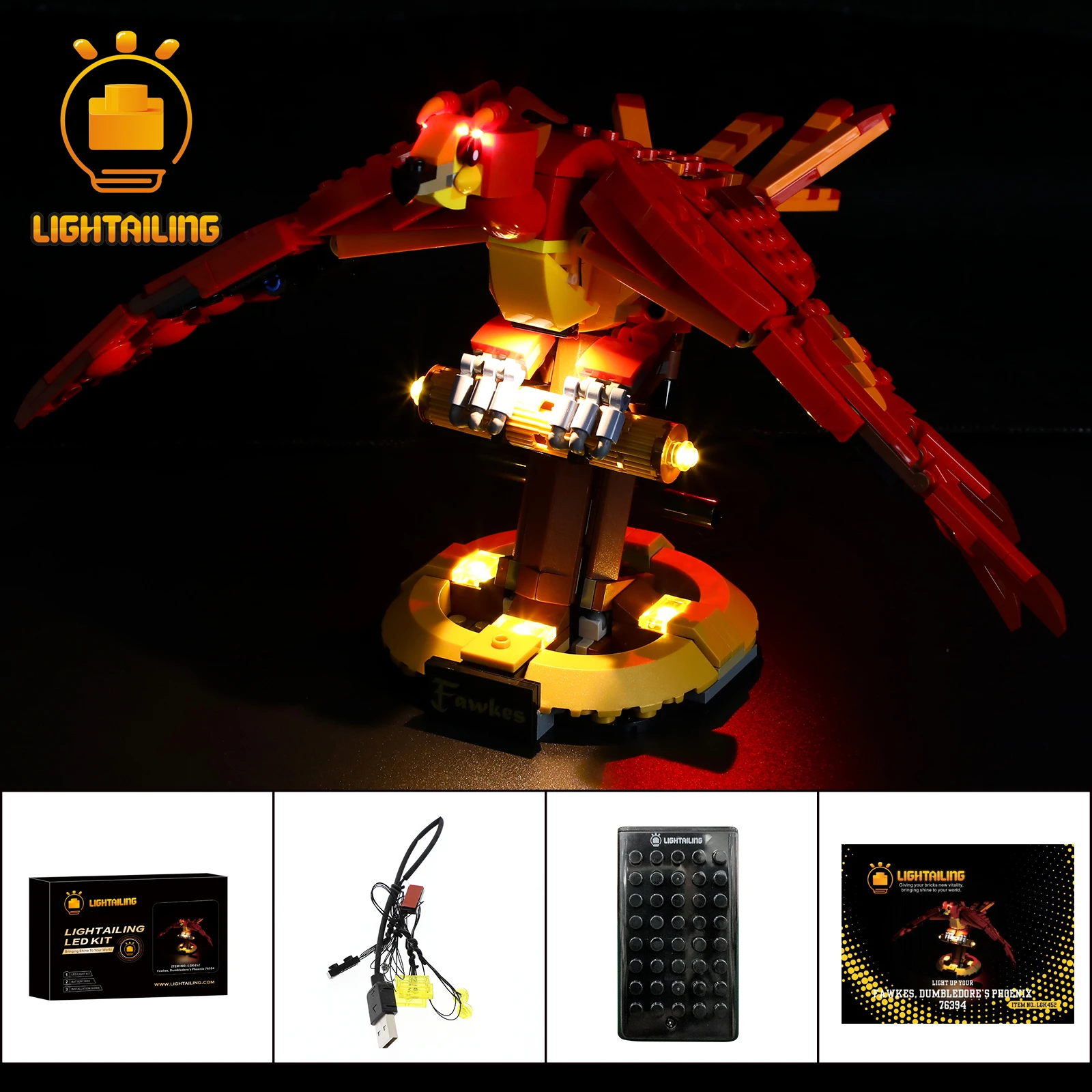 

LIGHTAILING LED Light Kit for 76394 Building Blocks Set (NOT Include the Model) Bricks Toys for Children