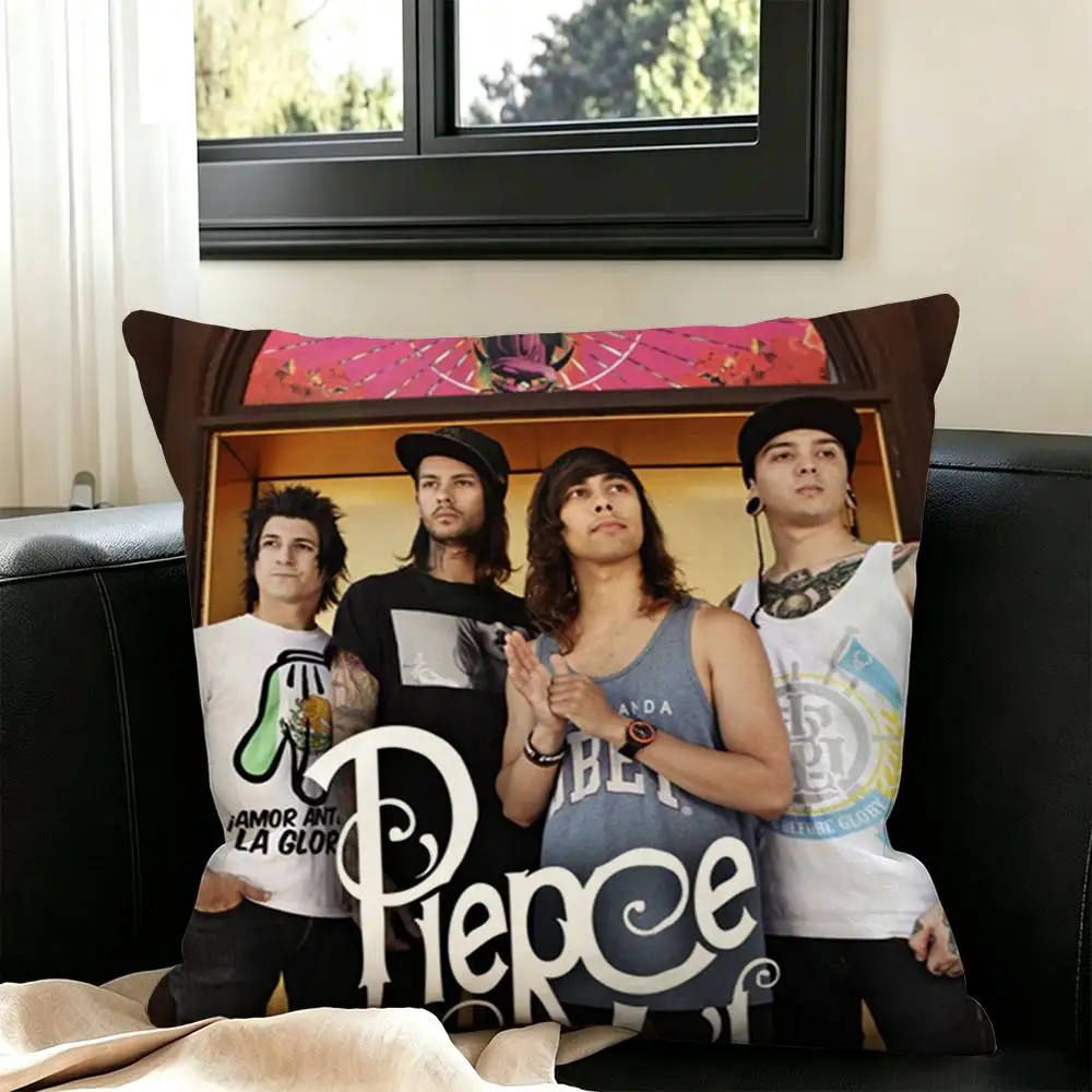 B-Band P-Pierce The Veil  Square Double-Sided printed Pillow Case Bedroom Bedside Pillow Sofa Cushion Cover