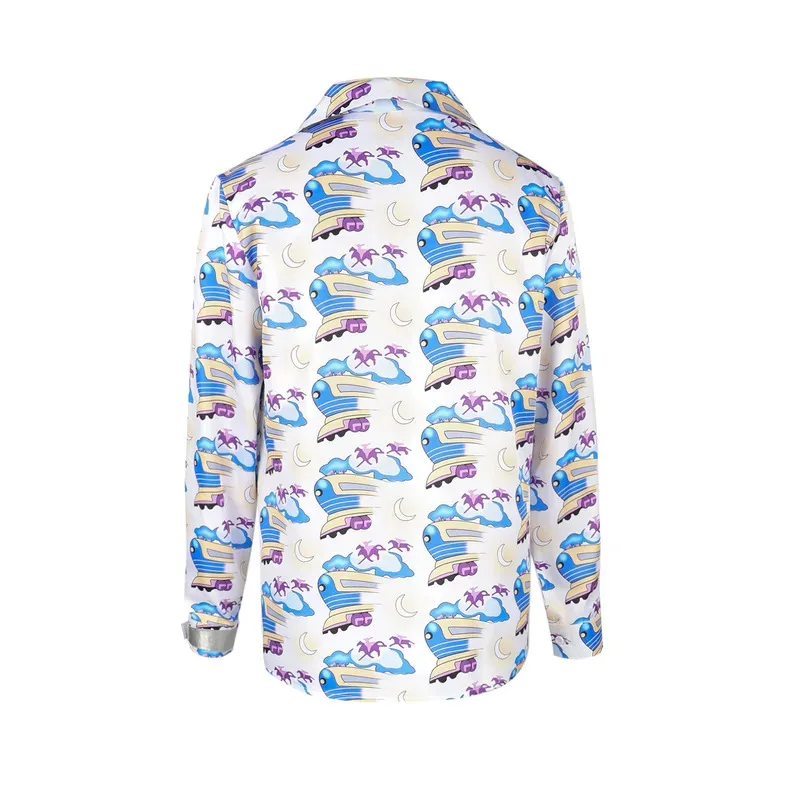 ﻿   العودة إلى المستقبل دوك براون تأثيري حلي معصمه نظارات الرجال عادية كم طويل تي شيرت وتتسابق هالوين كرنفال Su5;c,8'z