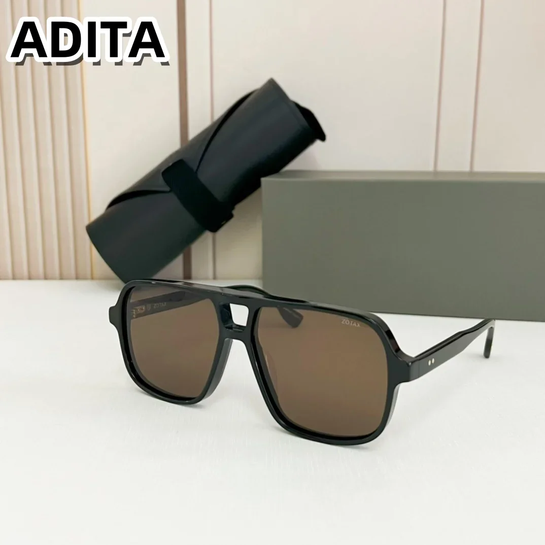 ZOTAX DTX718 مقاس 56-18 نظارات شمسية عالية الجودة للرجال من التيتانيوم بتصميم عصري نظارات شمسية للنساء مع صندوق