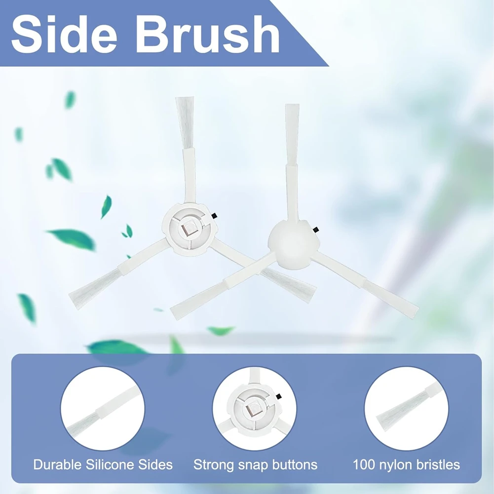 A01M Zubehörset für Dreame D9 / D9 Max / L10 Pro Roboterstaubsauger, Rollenbürsten, Filter, Wischpads, Seitenbürsten