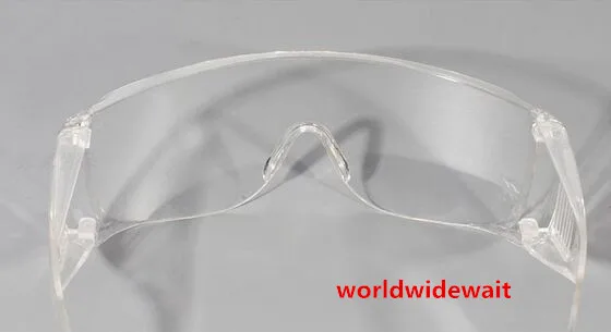 2pcs Dental Protective Eye Goggles Safety Anti-fog Glasses Clear Transparent Frame