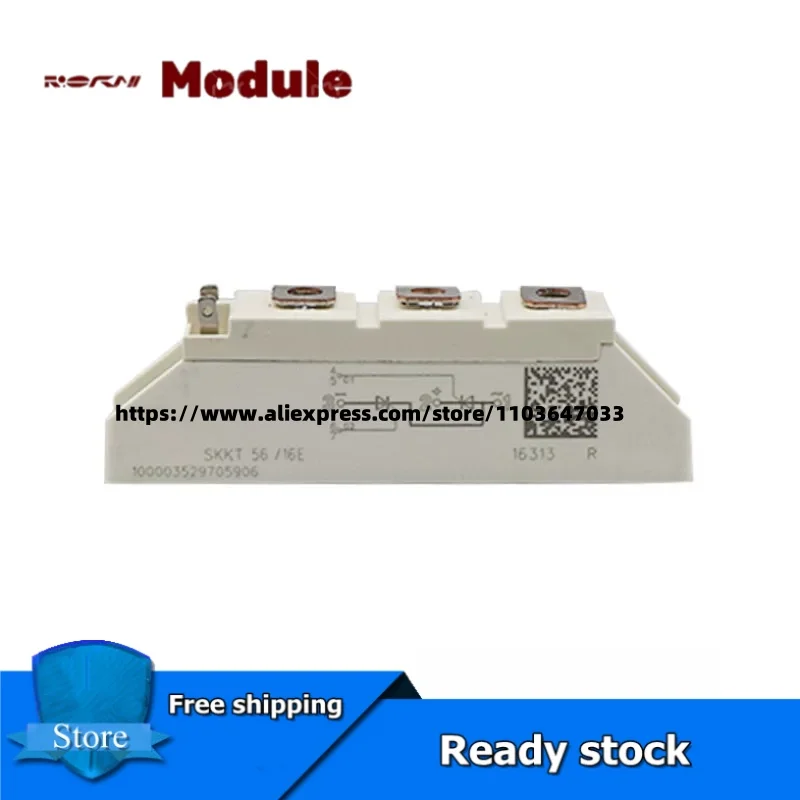 

SKKT56/06E SKKT56/12E SKKT56/14E SKKT56/16E SKKT56/12D SKKT56/14D SKKT56/16D Thyristor Module New Original