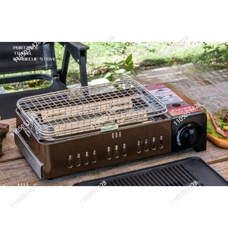 Multifunction Outdoor Tourist Barbecue Cooking Cookware Portable Butane Furnace Burner Camping Gas Stoves