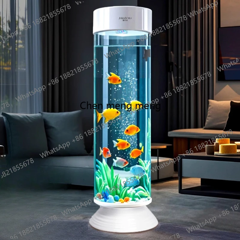 

Accent Ornamental Fish Aquarium Living Room Coffee Table Glass Betta Fish Tanks Aquarium Ecology Home Furniture El Acuario