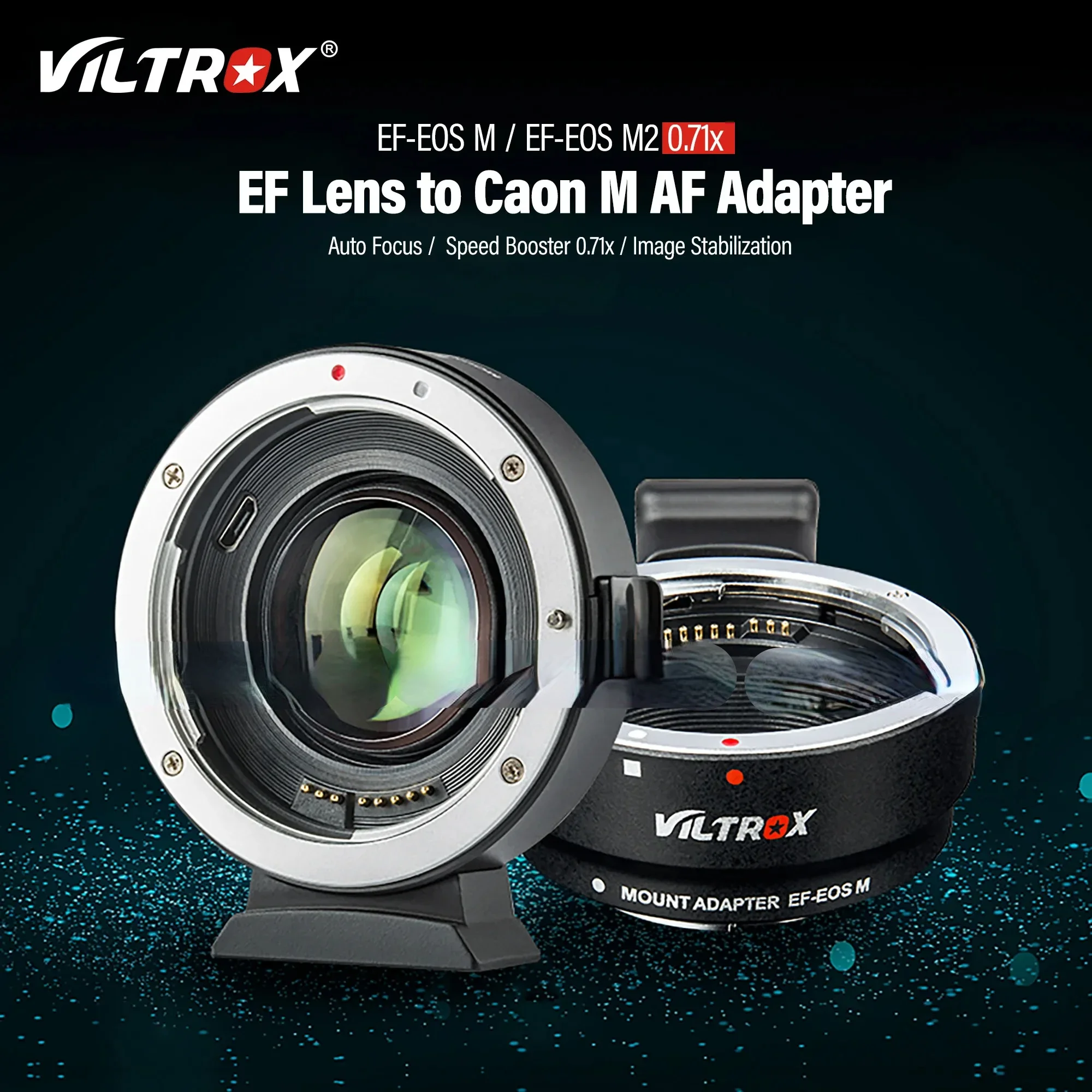 

Viltrox Canon EOS M Lens Adapter Auto Focus 0.71x Focal Reducer Speed Booster For Canon EF To M Camera M6 M200 M50 M5